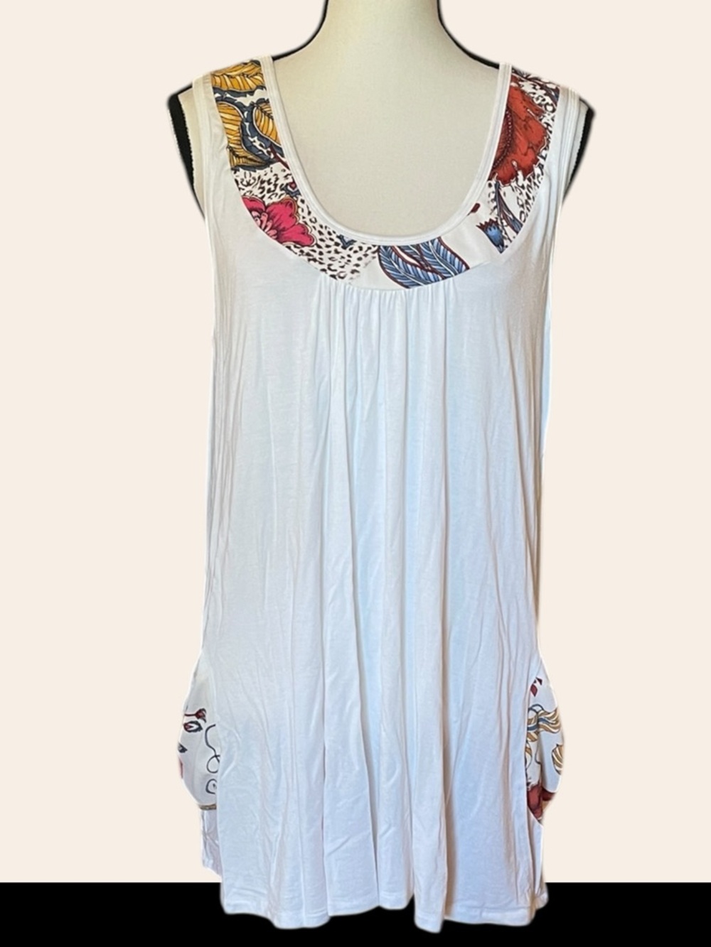 Pyramid Collection Jacobean Ivory Knit Jacket & Tunic - Picture 6 of 13
